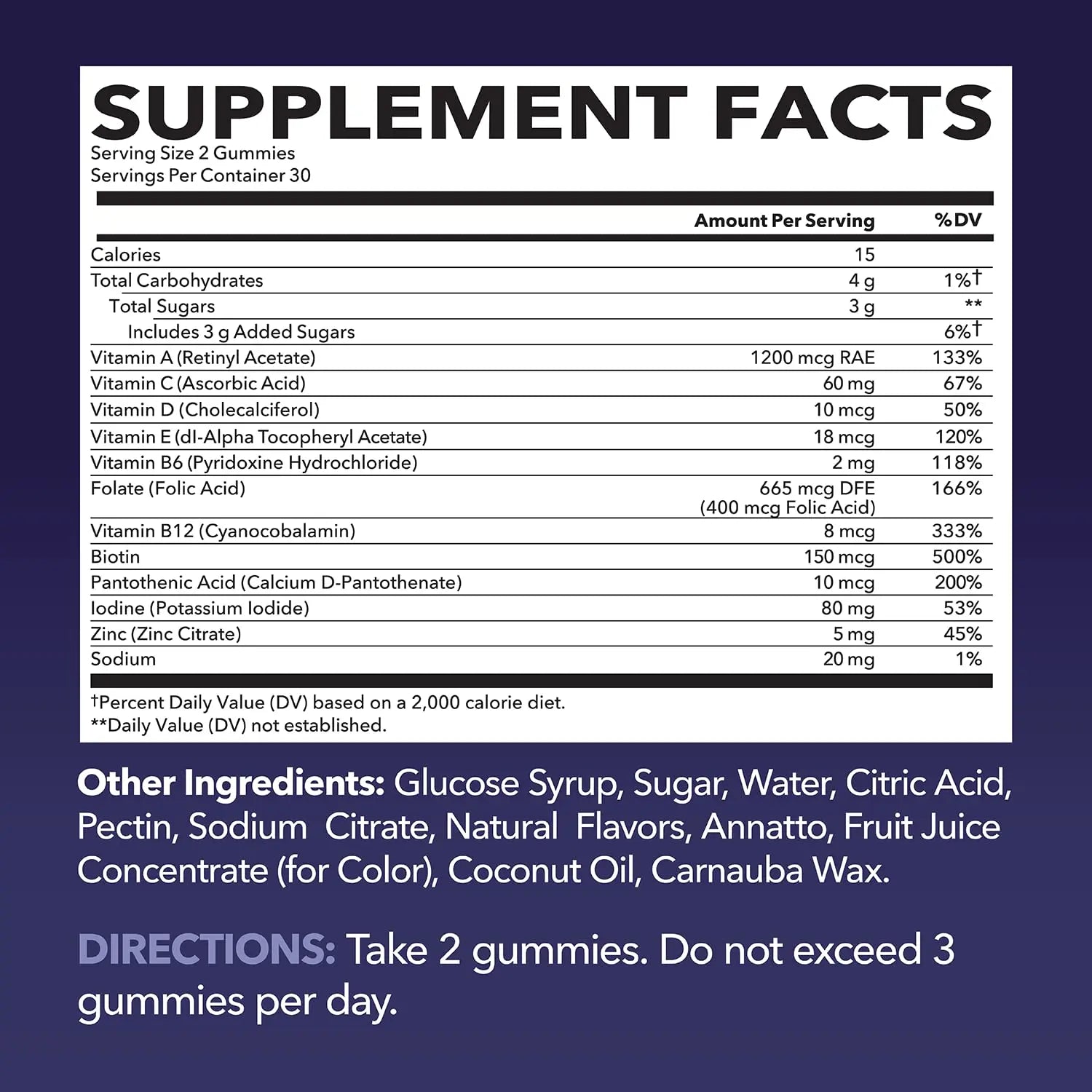 Multivitamin Gummies for Adults - Daily Gummy with Vitamin C, D, and Zinc for Men and Women - 60 Count - GLP-1 Nutritional Support HAVASU NUTRITION uk supplements
