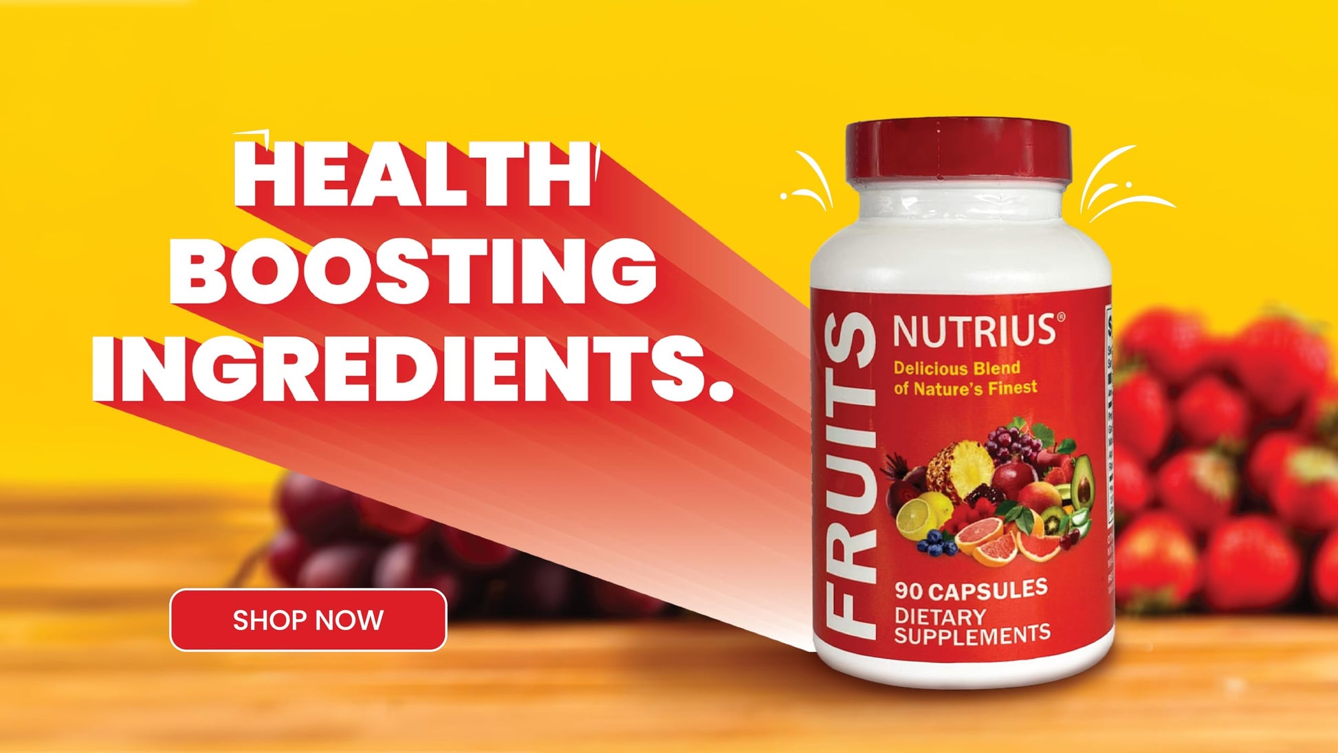 Nutrius Fruits Delicious Blend of Nature's Finest - 90 Capsules Dietary Supplements Nutrius uk supplements