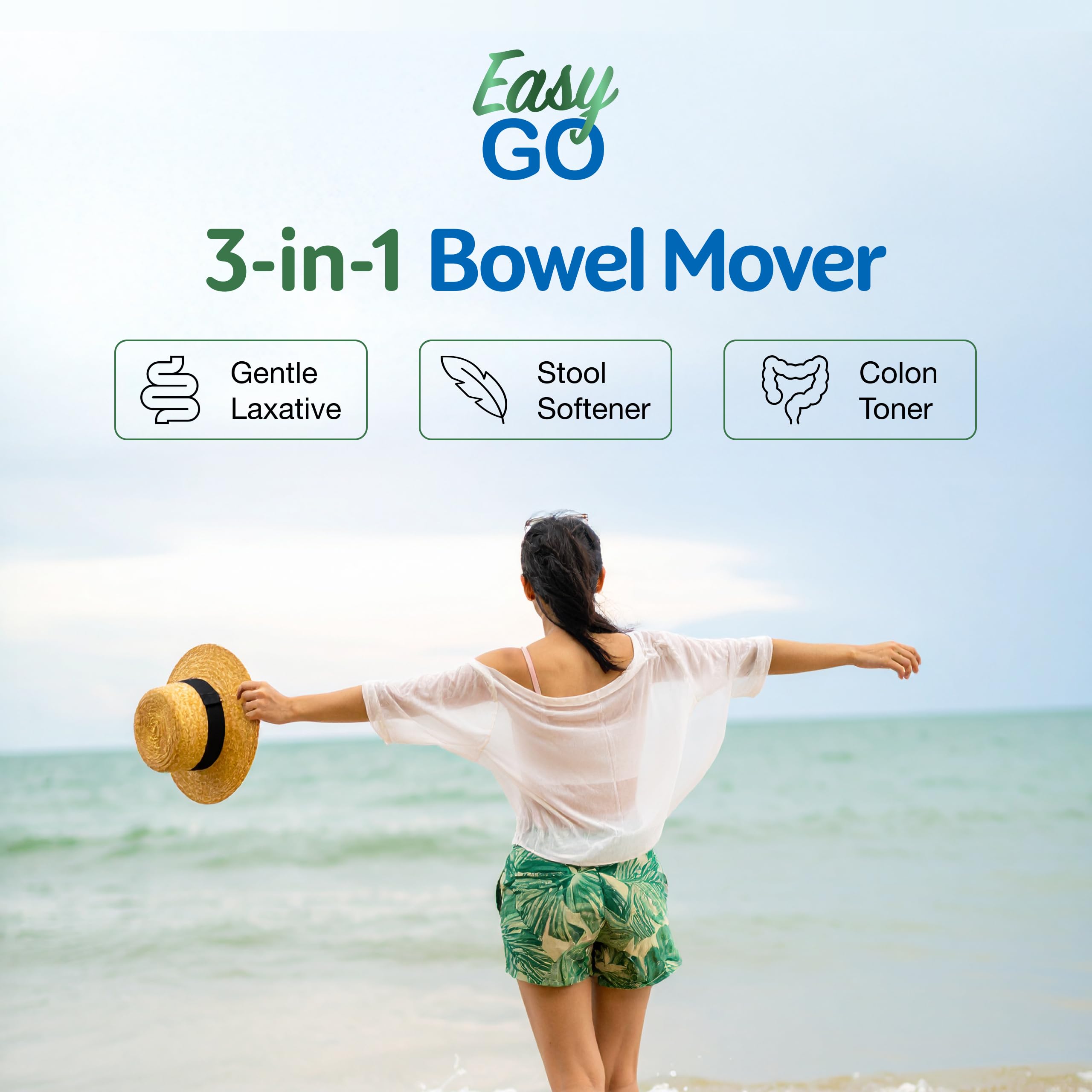 Simply Herbs Easy Go Bowel Mover - Adult Cleansing Supplement for Colon Health Support - Bowel Movement Aid - Stool Softener - Daily-Use Laxative - Plant-Based Ingredients - Vegan - 100 Count (2 Pack) Dr. Schulze's uk supplements
