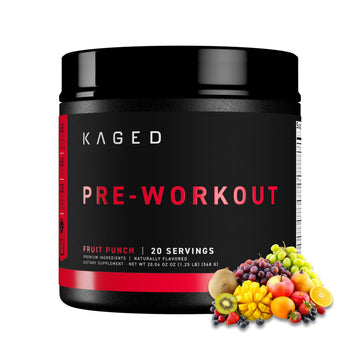 Kaged Stimulant Free Pre Workout Powder | Fruit Punch | Pre-Kaged | Formulated with Creatine, Beta Alanine | No Jitters | 20 Servings Kaged uk supplements