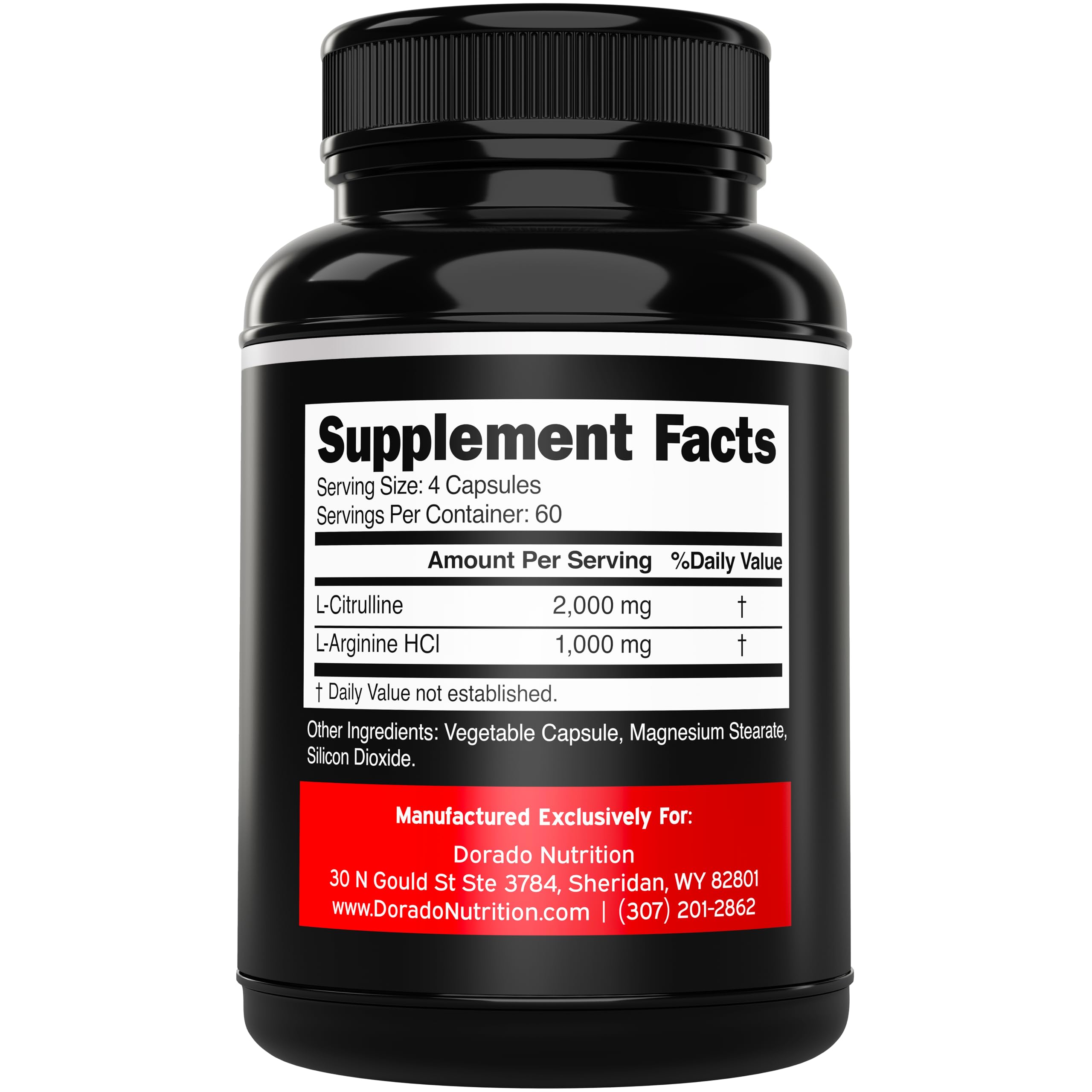 L Arginine L Citrulline Supplement 3000mg (240 Capsules) Nitric Oxide Pills for Men - Stamina, Endurance, Performance for Workouts - NO Supplements for Men DORADO NUTRITION uk supplements