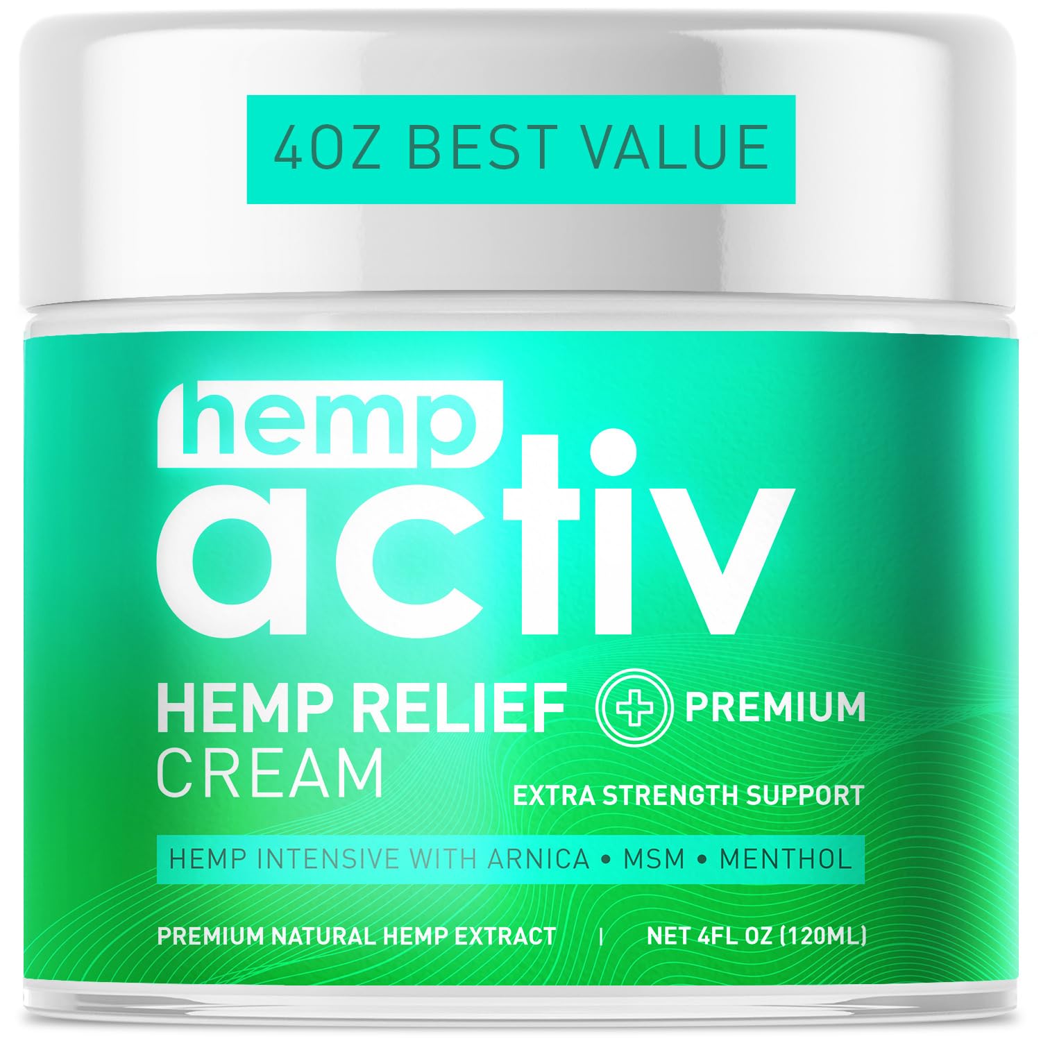 HEMPACTIV Cooling Hemp Cream – Menthol, MSM & Arnica – Fast-Absorbing, Non-Greasy Formula for Muscles & Joints – 4oz Best-Value Size HEMPACTIV uk supplements