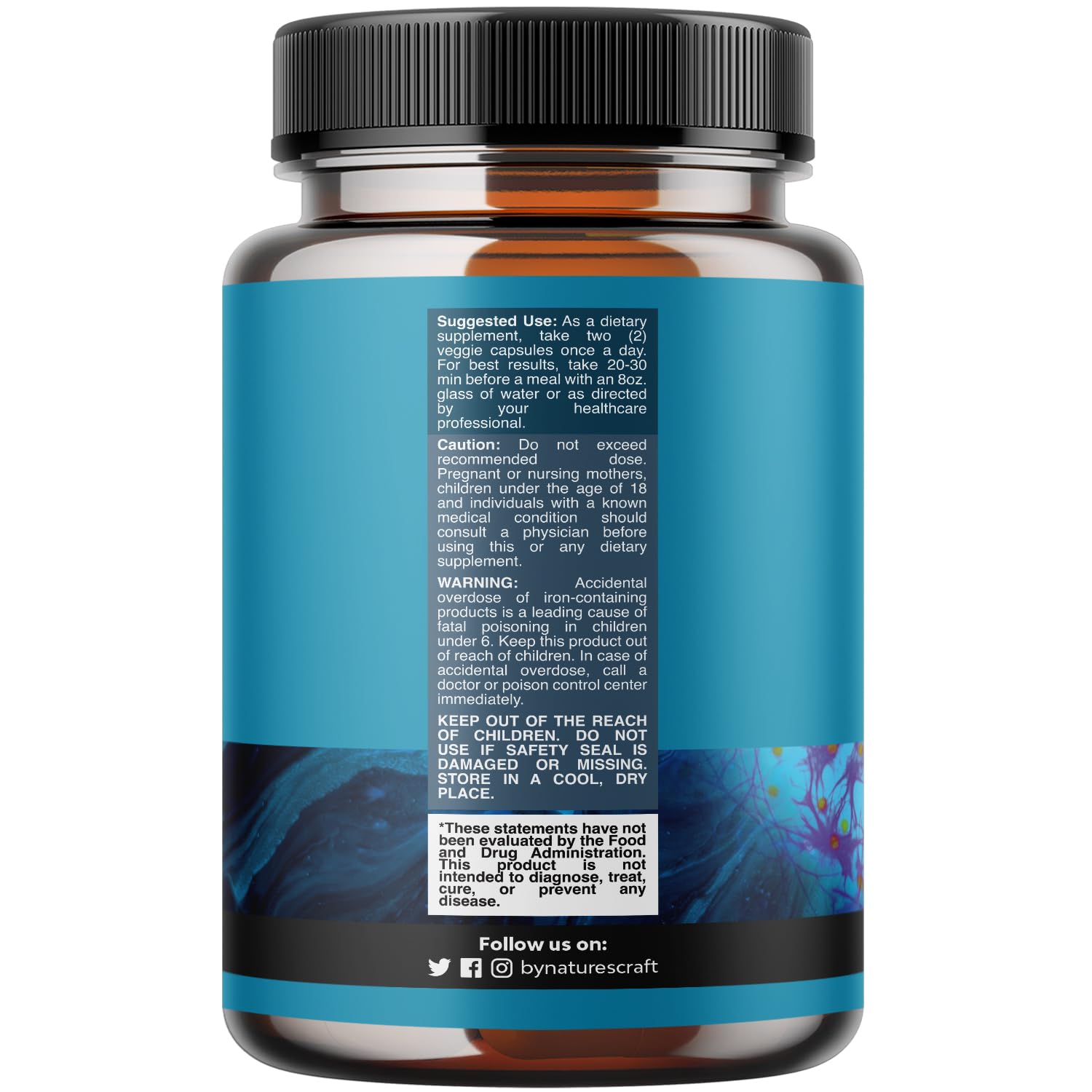 Nootropics Brain Support Supplement - Mental Focus Nootropic Memory Supplement Huntington Labs uk supplements