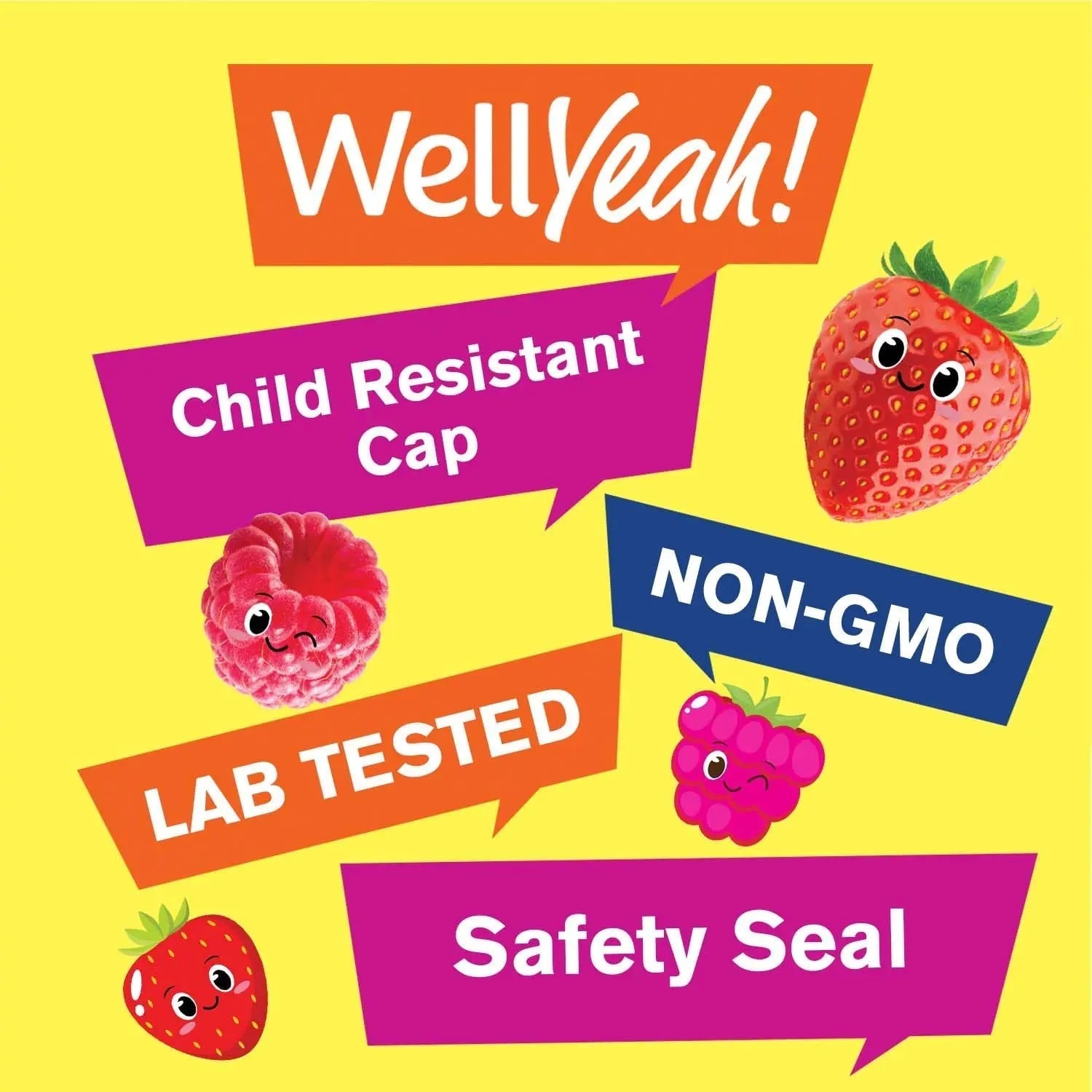WellYeah Kids Multivitamin Gummies | Vitamin C, D3, E, A, B6, B12, Biotin, Zinc, Folic Acid, Iodine, and Niacin | Immune and Energy Support WellYeah uk supplements