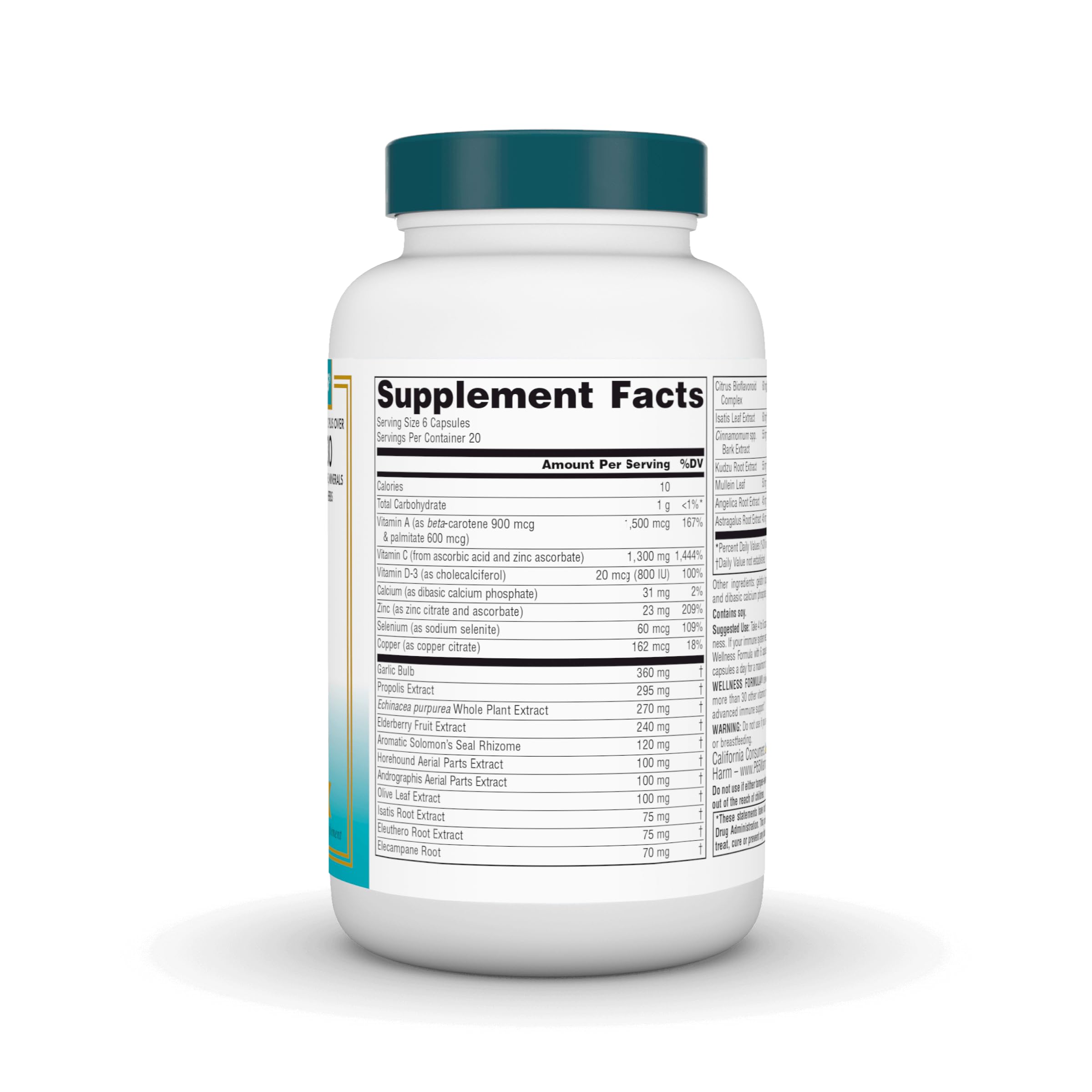 Source Naturals Wellness Formula Bio-Aligned Vitamins & Herbal Defense for Advanced Immune Support* - Dietary Supplement & Immunity Booster - 120 Capsules Source Naturals uk supplements