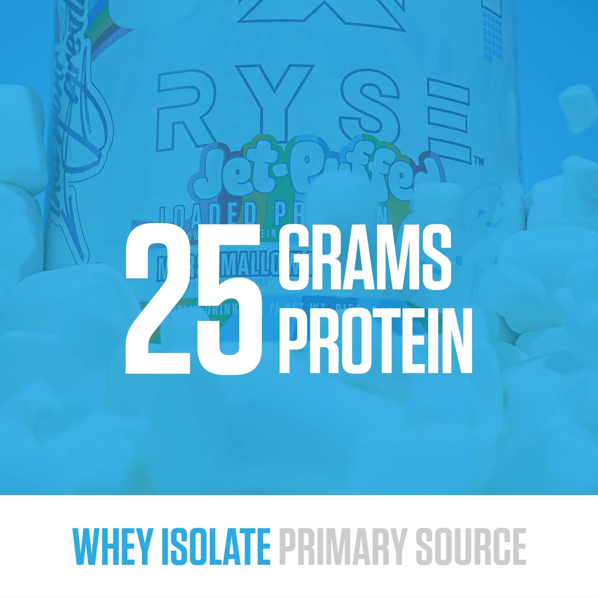 RYSE Loaded Protein Powder - Jet-Puffed Marshmallow - 25g Whey Protein Isolate & Concentrate with Prebiotic Fiber & MCTs - Low Carb, Low Sugar, Digestive-Friendly - 27 Servings / 2 lb Tub RYSE Up Supplements uk supplements