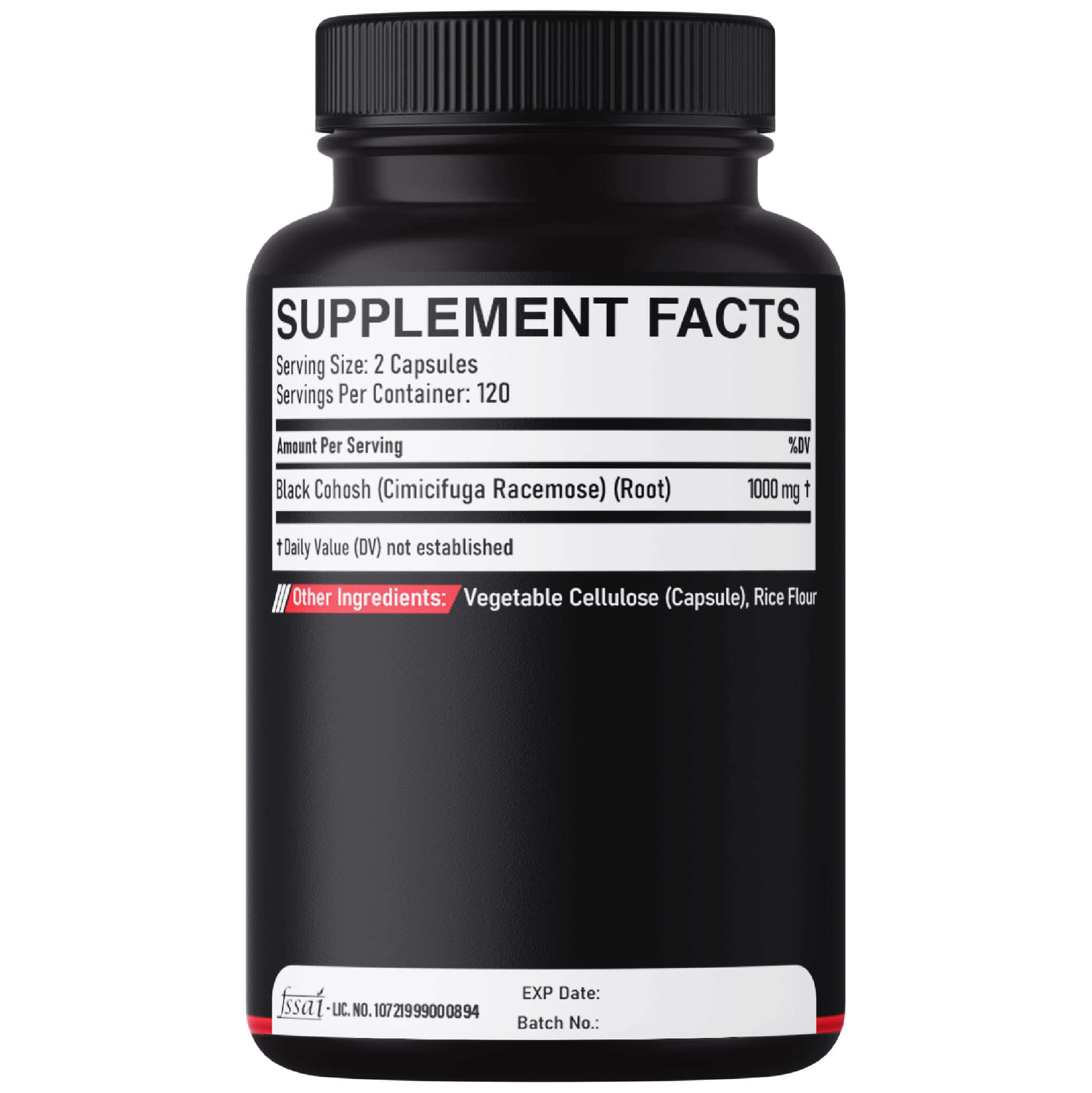 DEDICAD 1000mg Black Cohosh for Menopause Hot Flashes - 240 Capsules for 4-Month Supply - Support for Body Management, Women's Health & Immune System DEDICAD uk supplements