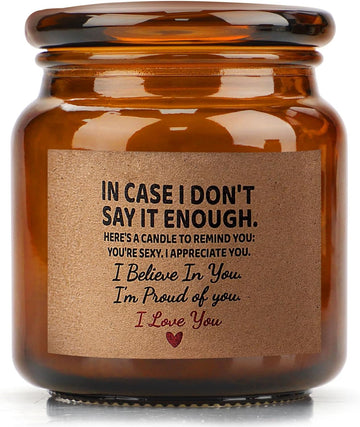 Candle Amber Moss Scented, Valentines Day Gifts for Her Girlfriend Wife, Romantic Anniversary YINUO LIGHT uk supplements