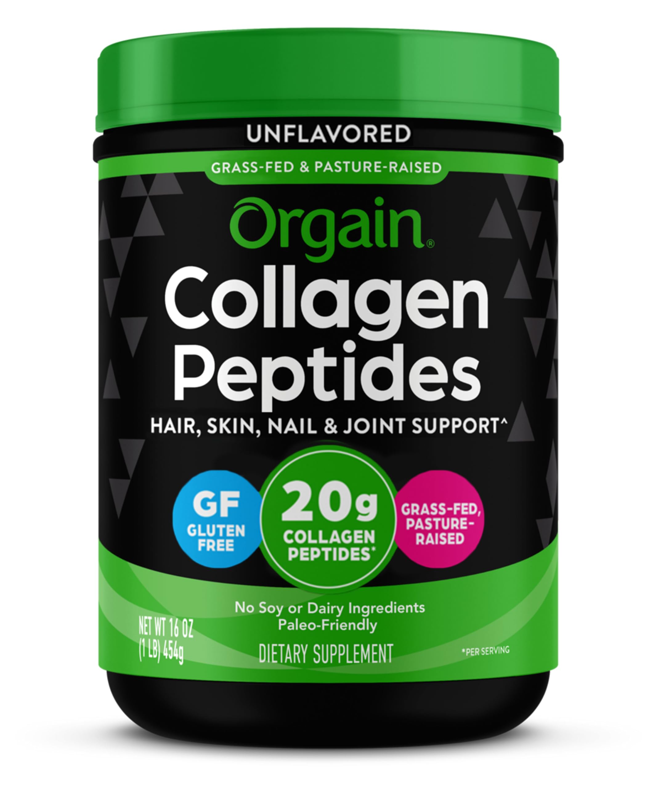 Orgain Collagen Peptides Unflavoured 454 g Orgain uk supplements
