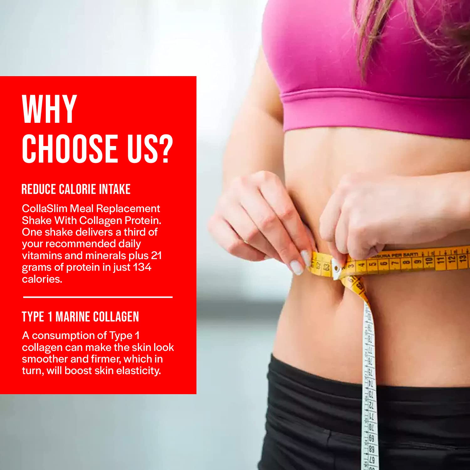 CollaSlim, Meal Replacement Shake with Added Collagen, Vitamins and Minerals, 800g So Body Co uk supplements