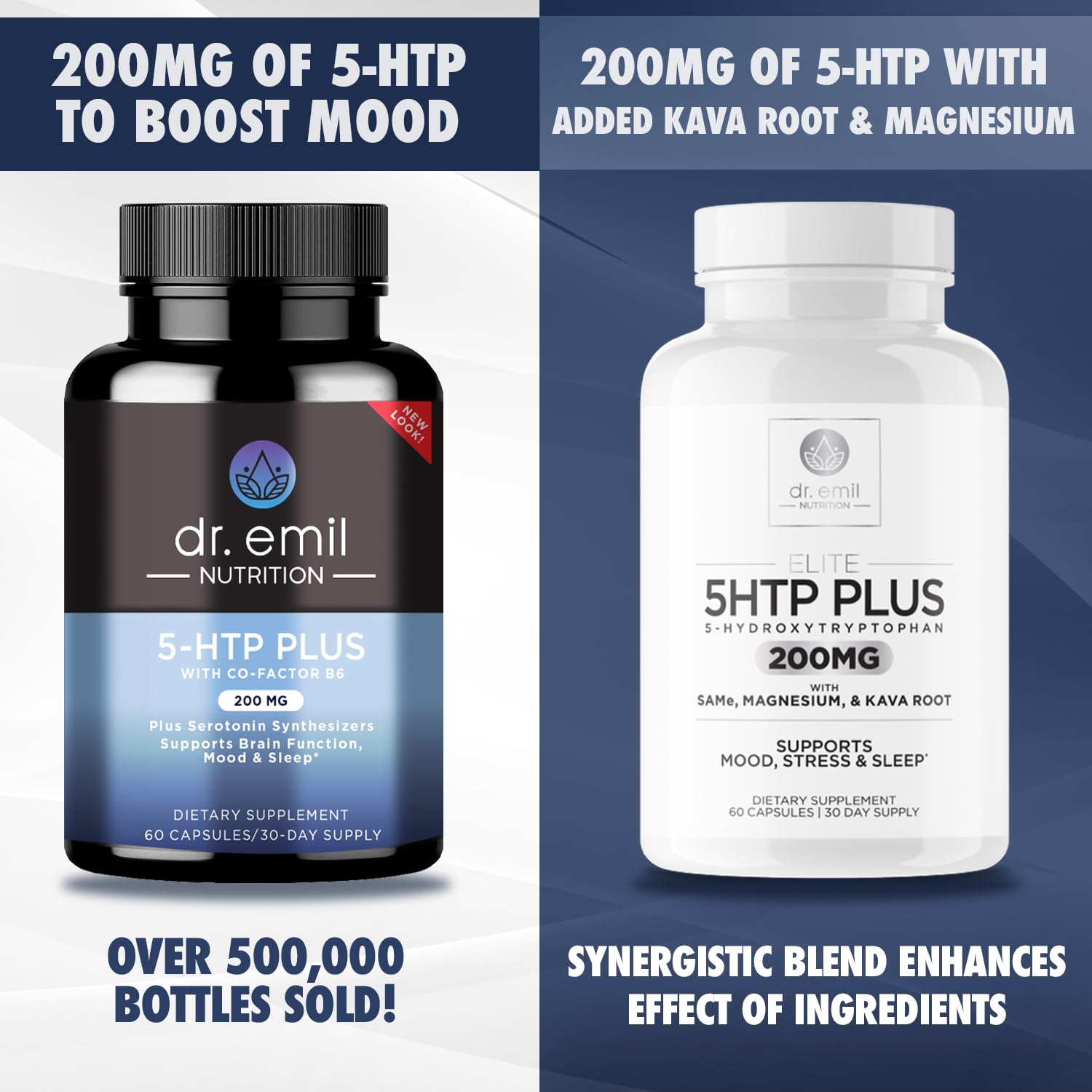 200 MG 5-HTP Elite with Kava Root Extract, Magnesium & SAM-e to Maintain Normal DR EMIL NUTRITION uk supplements