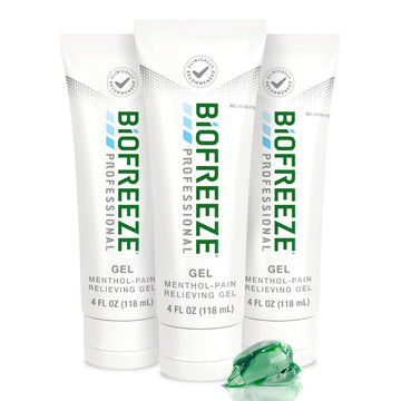 Biofreeze Professional Pain Relief Gel, 4 oz Tube (3-Pack) - Fast, Cooling Relief for Arthritis, Muscle Soreness, Joint, Back, Neck, Knee Pain & More Biofreeze uk supplements