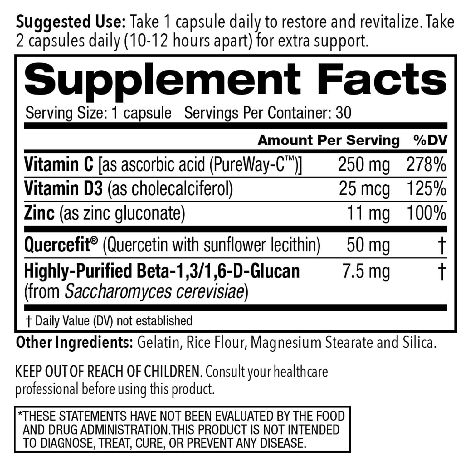 Juvenon AgeRenew Beta Glucan Anti Aging Immunity Support Supplement, Beta Glucan with Zinc Quercetin for Immune Defense Boost Juvenon uk supplements