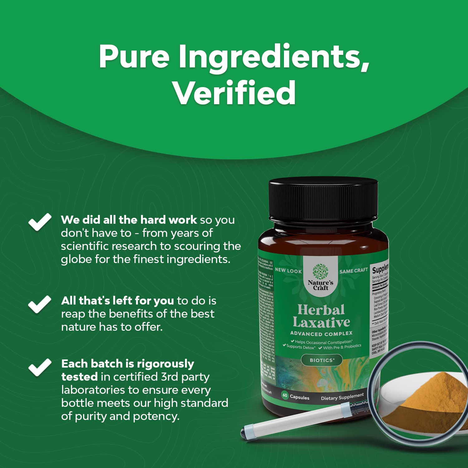 Herbal Laxative Capsules with Probiotics – Natural Laxative Pills to Cleanse Colon and Support Natures Craft uk supplements