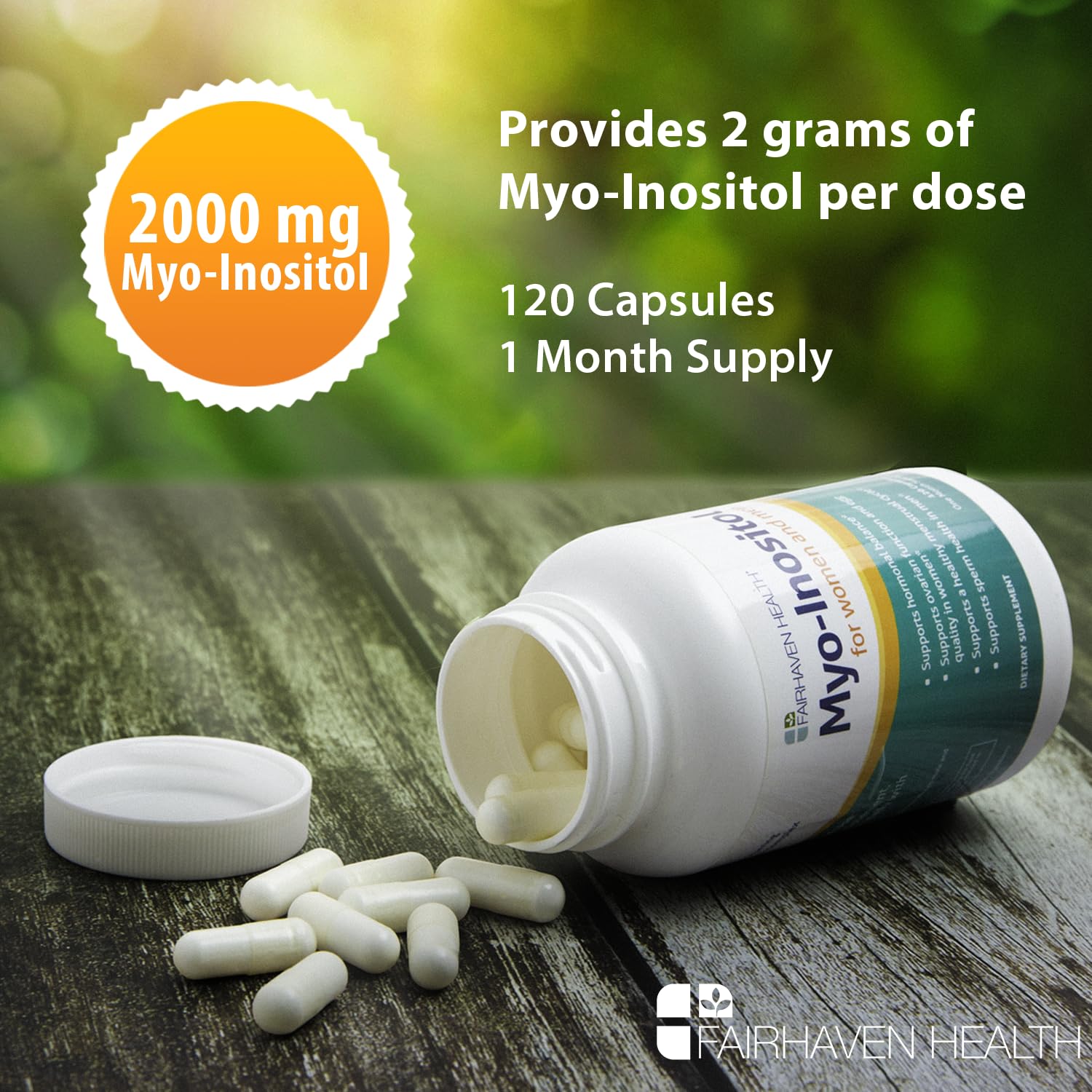 Fairhaven Health Myo-Inositol Supplement 2000mg | Male and Female Fertility Supplement Fairhaven Health uk supplements