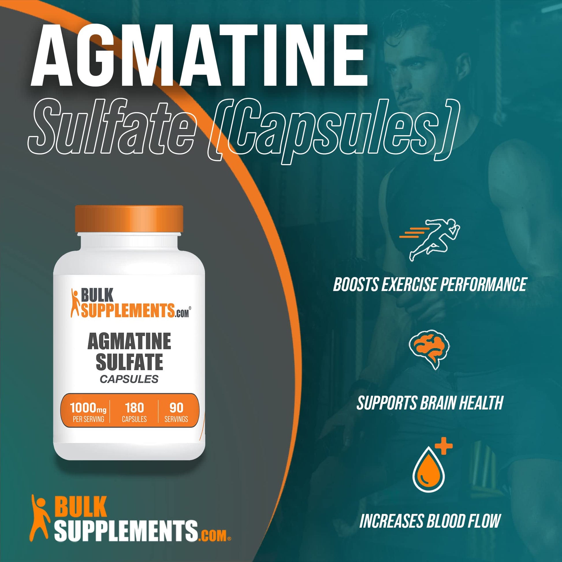 BULKSUPPLEMENTS.COM Agmatine Sulfate Capsules - Supplement for Nitric Oxide BULKSUPPLEMENTS.COM uk supplements