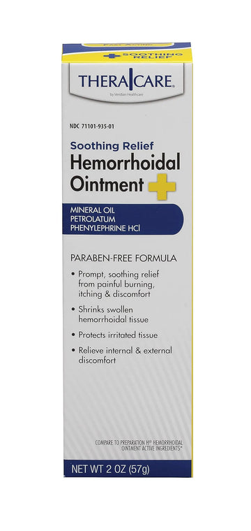 Thera|Care Hemorrhoidal Ointment | Soothes Itching and Burning | 1.0 oz | Hemorrhoid Symptom Relief | Fast Acting | Paraben-Free | Applicator Included Thera Care uk supplements