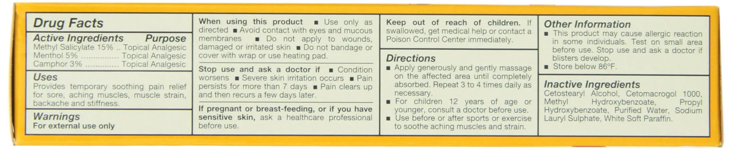 Tiger Muscle Rub Topical Analgesic Cream 2 Ounces (57 g) (Pack of 4) Tiger Balm uk supplements
