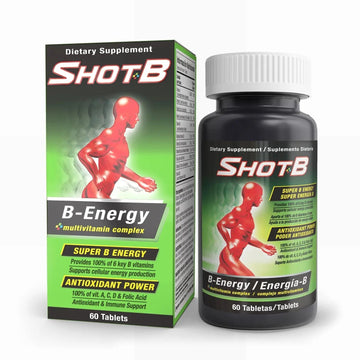 Shot B Multivitamin Complex, B-Energy, Vitamin B Complex with Antioxidant Support, B Complex Vitamins with A, C, D, E & Folic Acid Shot B uk supplements
