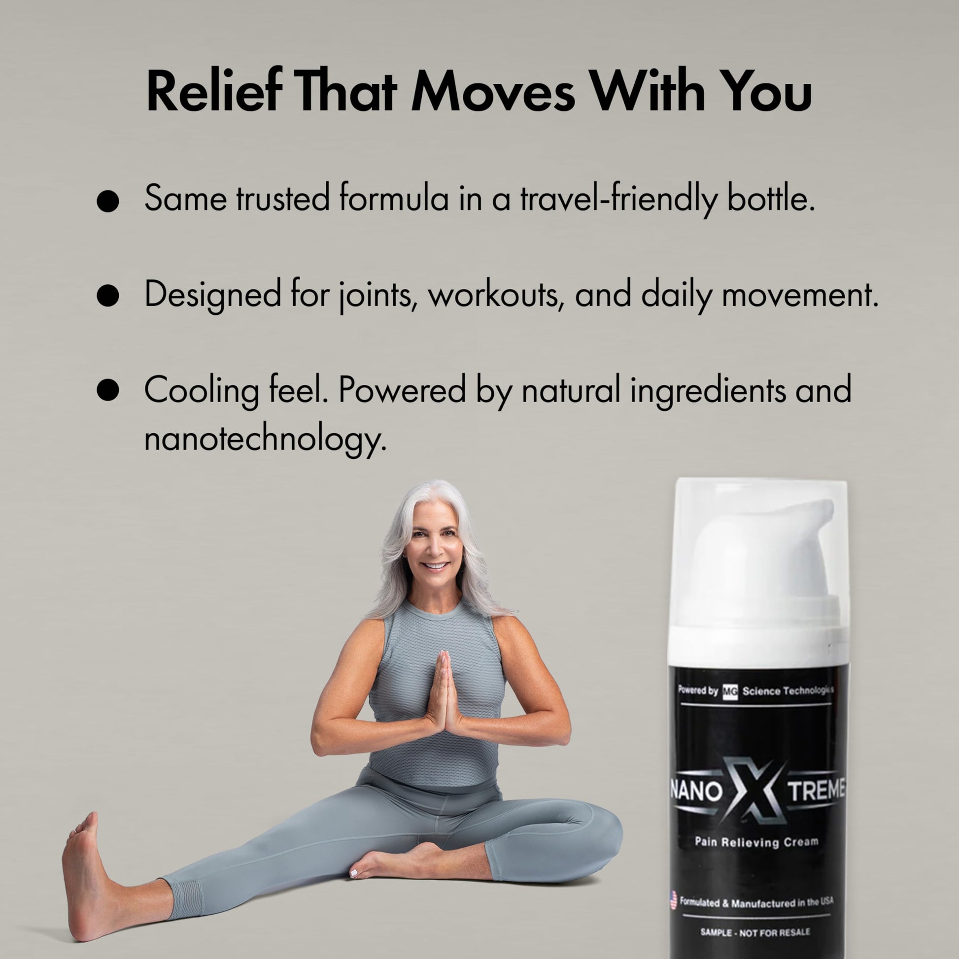 NANOXTREME Pain Relief Cream – Fast-Acting Topical for Muscle, Joint & Nerve Discomfort – Deep-Absorbing, Long-Lasting Formula with Natural Ingredients – Cooling Sensation – 1 oz Size – Made in USA NANOXTREME uk supplements