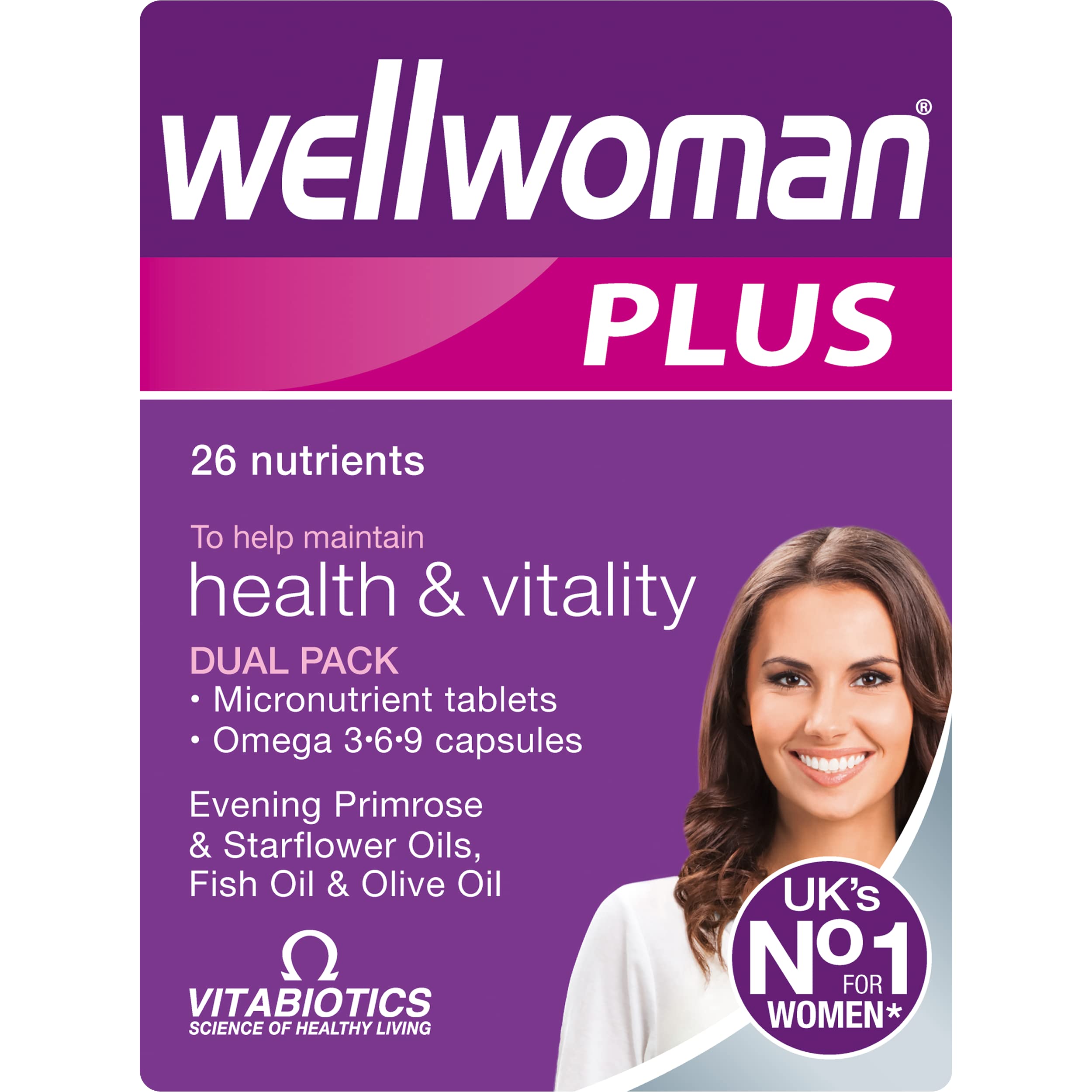Vitabiotics Wellwoman Plus Omega 3 6 9 - 56 Tablets/Capsules Vitabiotics uk supplements