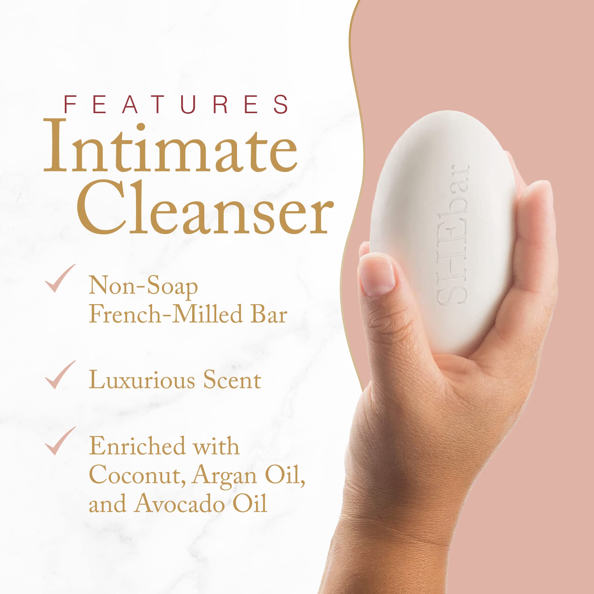 Joylux - SHEbar, Feminine Cleansing Bar, Yoni Bar, pH-Balanced Formula, Clean & Gentle Ingredients Joylux uk supplements