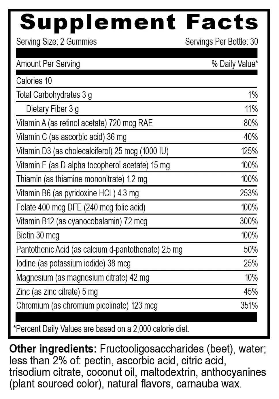 YUM-V'S Multivitamin Zero Gummies by YumVs | Sugar-Free Vitamins Supplement for Women & Men | Chromium, Thiamine, and Magnesium | YUM-V'S uk supplements