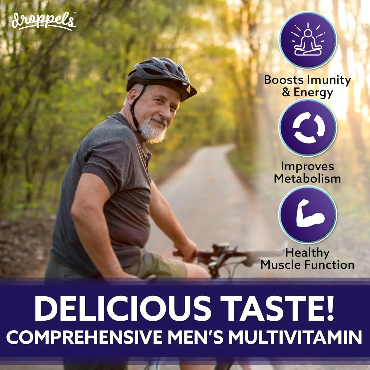 Droppels His & Hers Bundle: Men's & Women's Multivitamin Gummies | Vegan, Non-GMO, Pectin-Based | BlackBerry & Peach Tea Flavors Droppels uk supplements