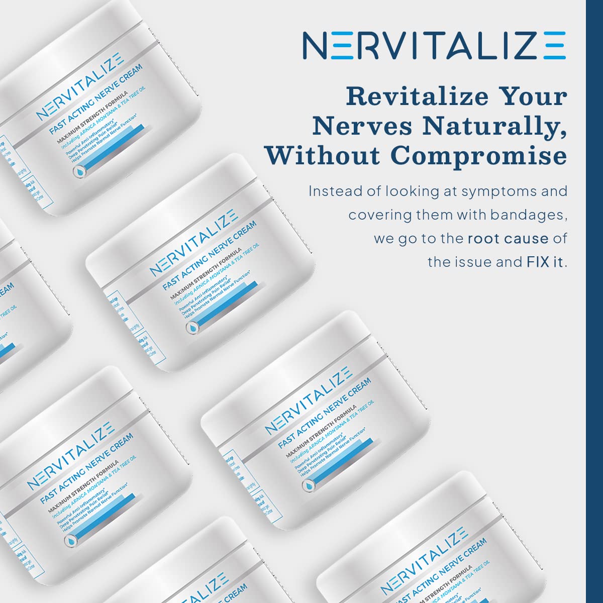 Nervitalize Fast Acting Nerve Pain Relief Cream Maximum Strength Formula - 3 fl oz - Helps Provide Neuro Pain Relief and Deep Nerve Nourishment to Support Normal Nerve Function - Made in The USA Nervitalize uk supplements