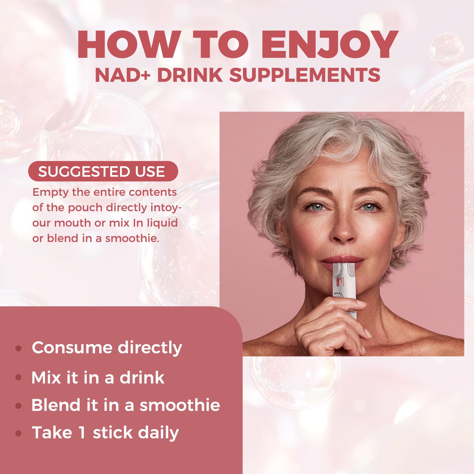NAD+ Liquid Supplement 1000mg 30 Sachet, Nicotinamide Riboside & Resveratrol with PQQ DNA Repair Advanced NAD Supplement for Men & Women,Boosts Cellular Energy NEWOLITE uk supplements