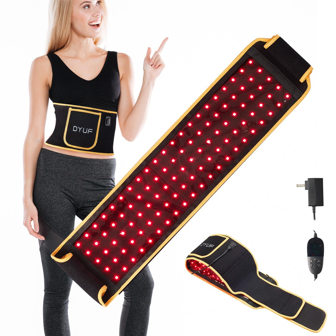 Red Light Therapy Belt DYUF Infrared Light Therapy : Muscle Recovery, Pain Relief, and Healing Device DYUF uk supplements