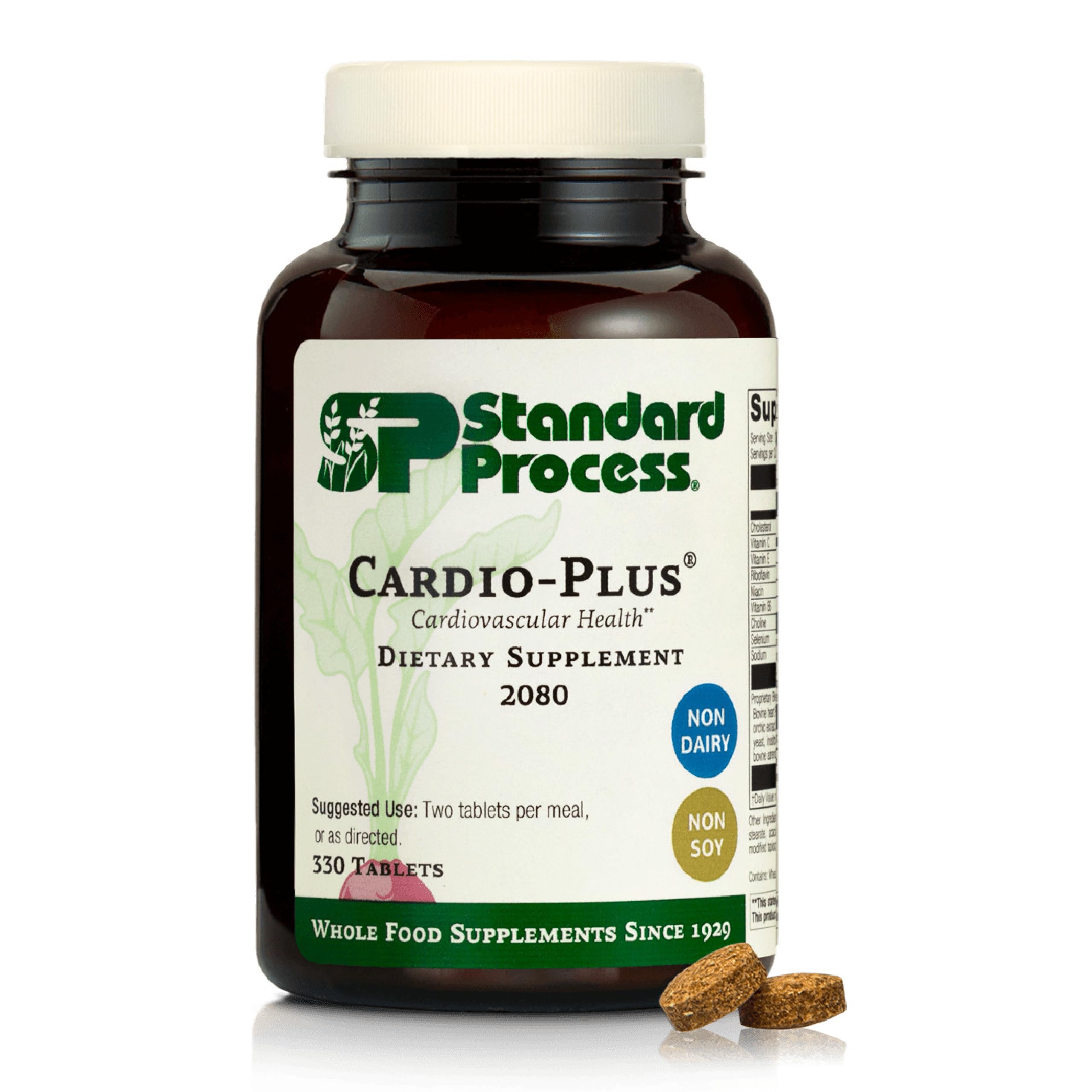 Standard Process Inc. Cardio-Plus - Antioxidant Support - Heart Health, Circulation & Blood Flow Supplement with Vitamin B6, Niacin & Riboflavin - Energy Metabolism Supplement - 330 Tablets Standard Process Inc. uk supplements