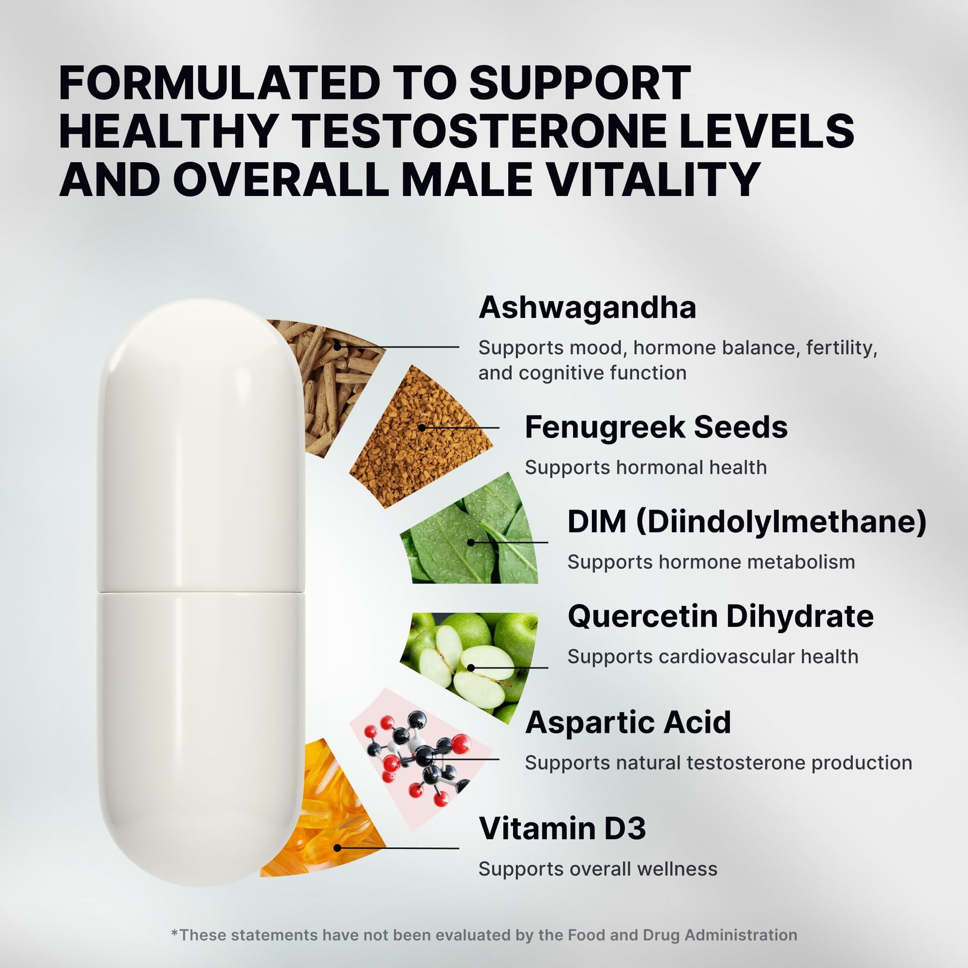 Nature's Pure Blend Peak Performance – Testosterone Supplement for Men with D-Aspartic Acid, Ashwagandha & DIM – Mens Prostate Health Support, Muscle Strength & Energy – Prostate Supplement Nature's Pure Blend uk supplements