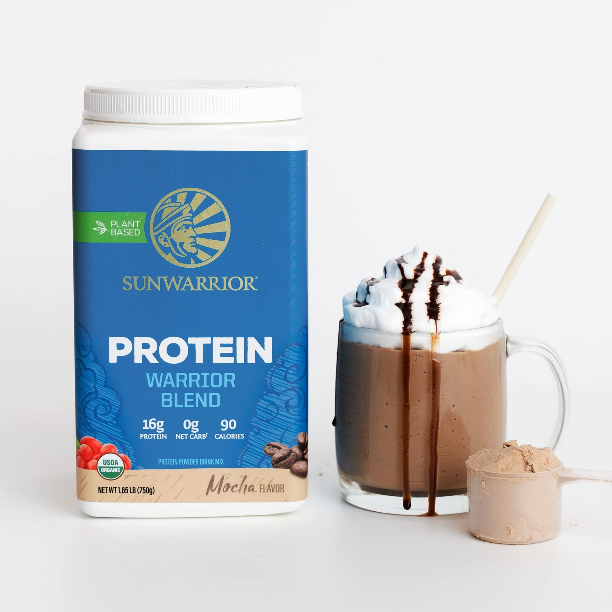 Sunwarrior Warrior Blend, Mocha, 750 Gram Sunwarrior uk supplements