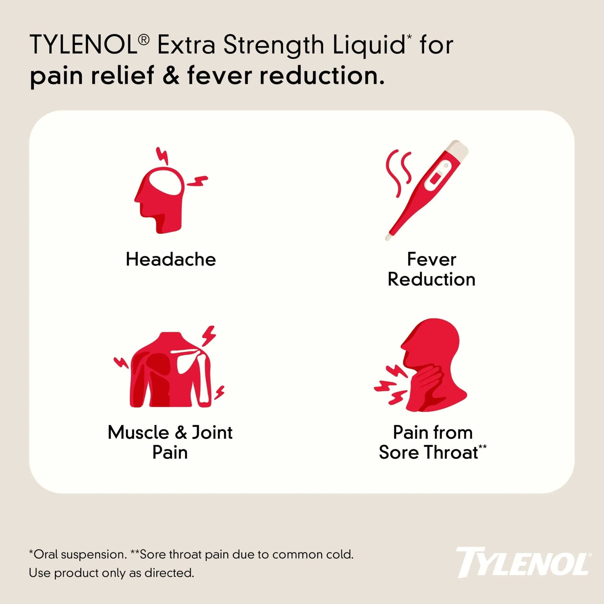 Tylenol Adult Liquid Pain Reliever and Fever Reducer, Extra Strength Liquid Acetaminophen for Fast Pain Relief for Headaches & Other Minor Pain, Cherry Flavor, Dye & Alcohol Free, 8 fl. oz Tylenol uk supplements