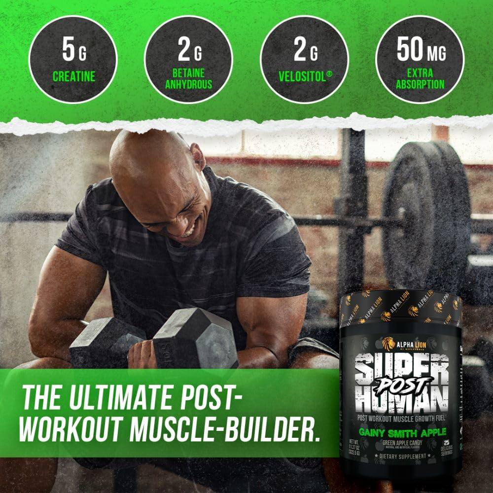 ALPHA LION Superhuman Pre Workout Powder & Post Workout Recovery Bundle, Sustained ALPHA LION uk supplements