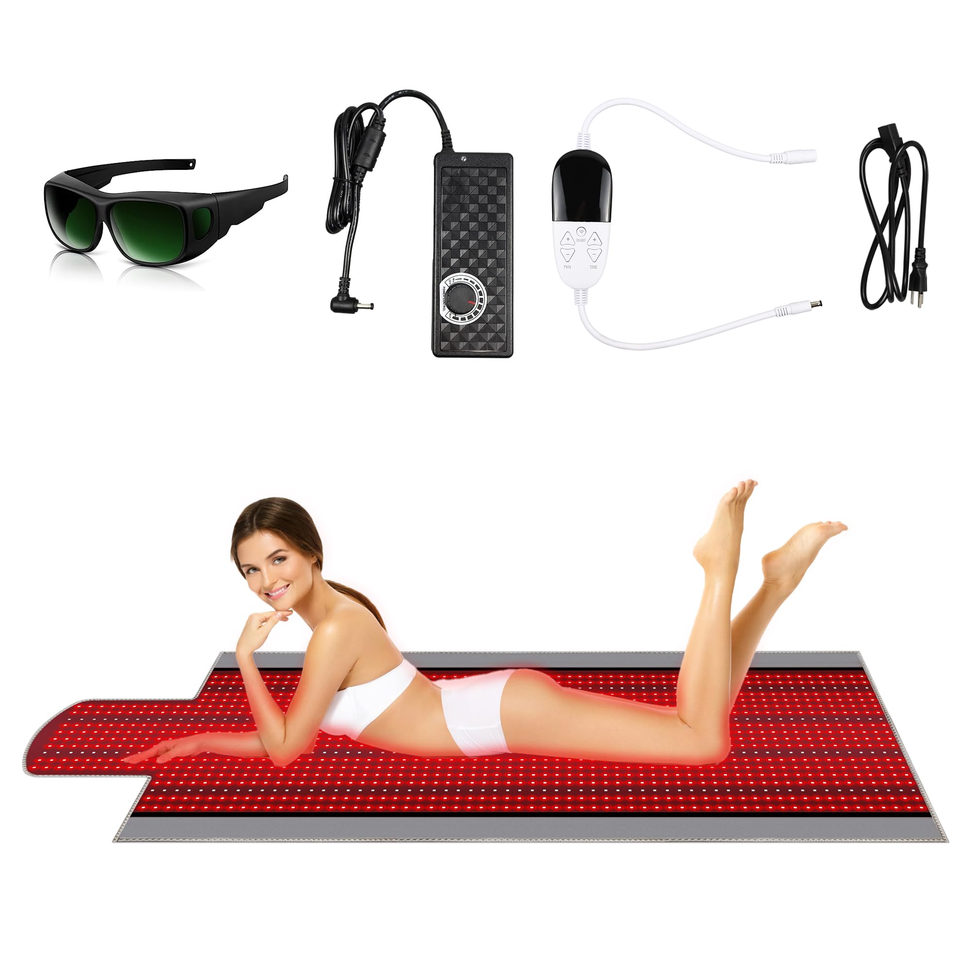 Near Infrared Light Therapy Blanket for Full Body, 1370pcs 660nm & 850nm LED Light Therapy Device Rutollmit uk supplements