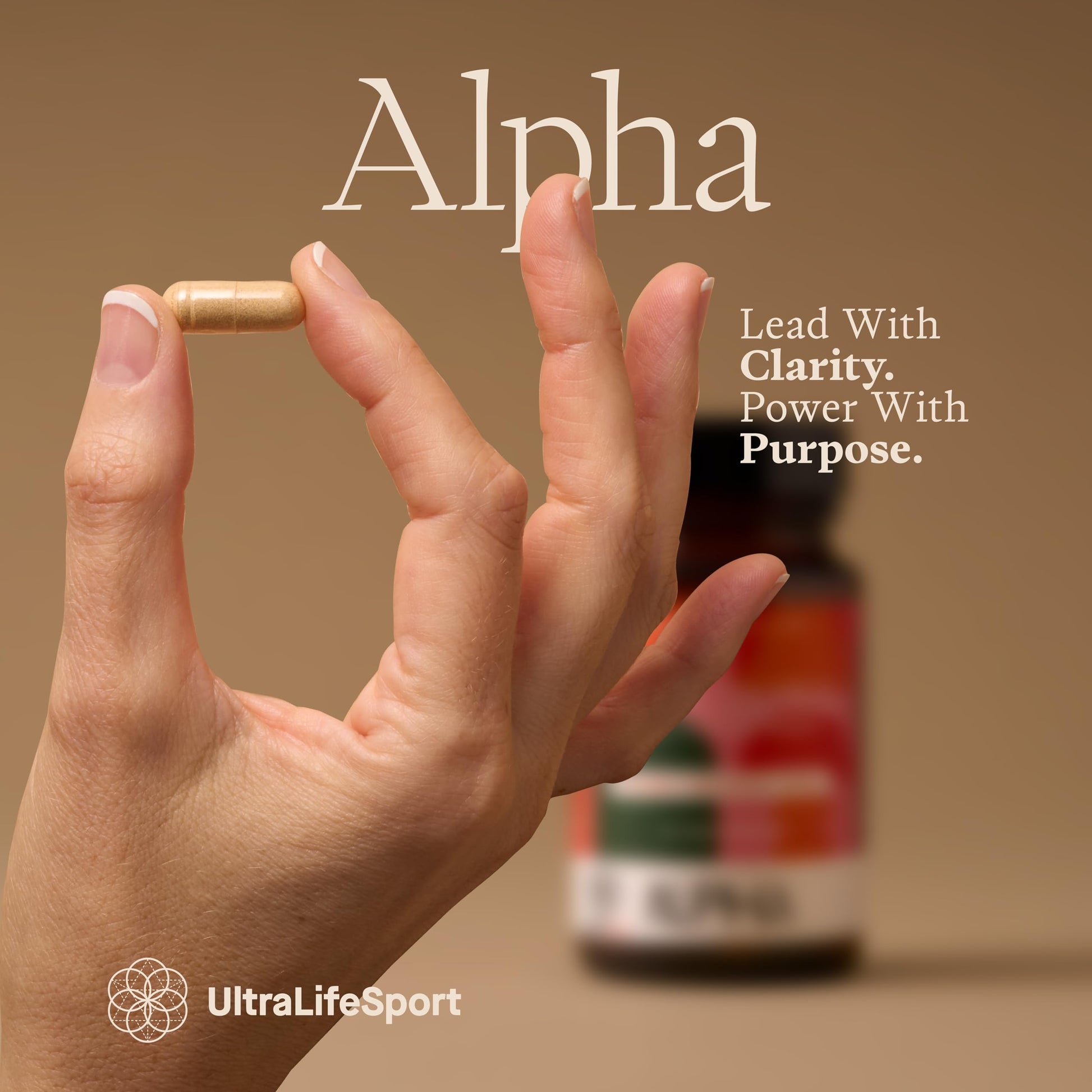 Ultra Life Sport - Alpha Nootropic - 30 Capsule Body and Brain Supplements for Memory and Focus - L-Theanine, B Vitamins, Lion's Mane, Cordyceps Mushrooms, Vitamin D3, K2 MK-7, Lemon Balm and Ginkgo Ultra Life Sport uk supplements