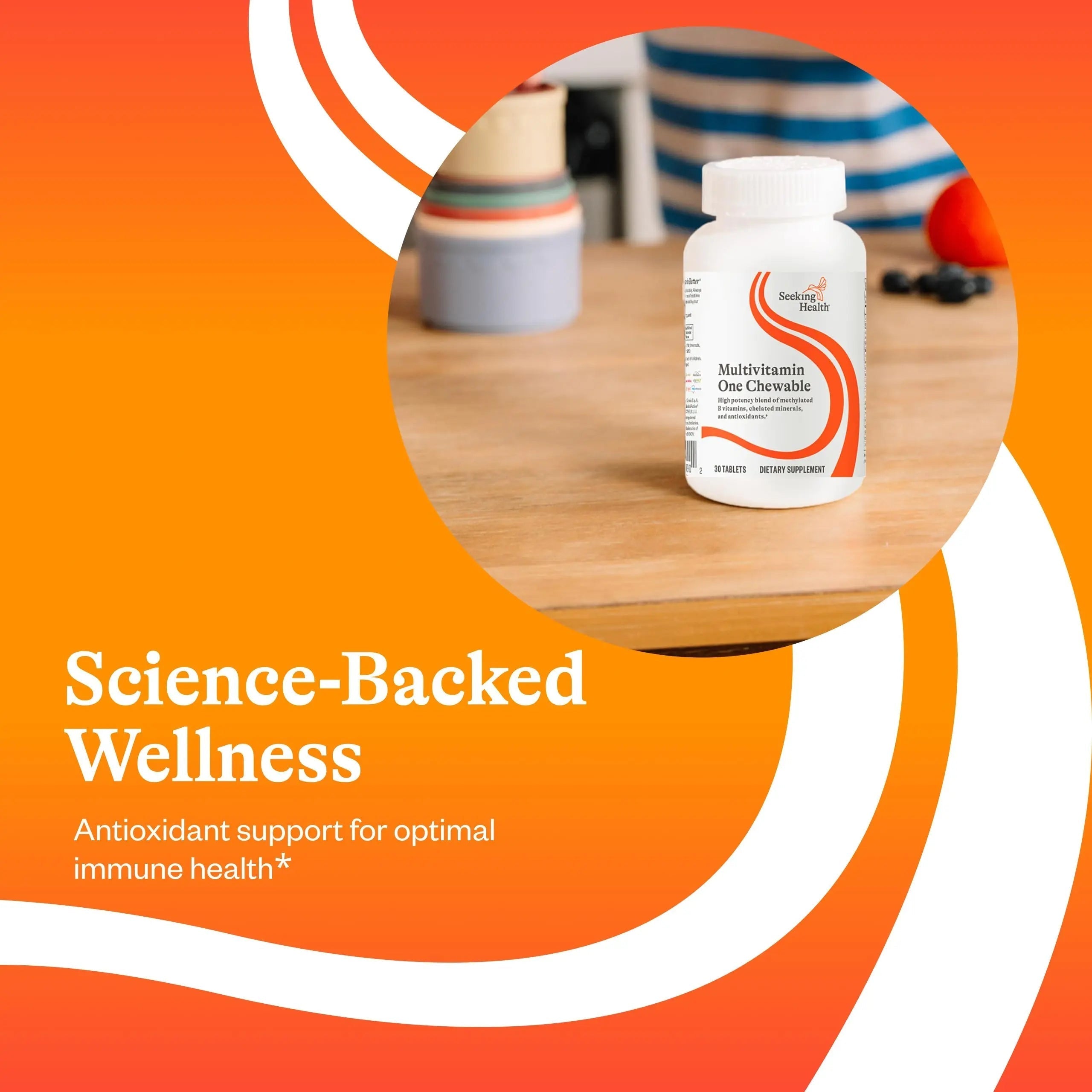 Seeking Health Optimal Multivitamin Chewable - Immune Support Supplement with L-5-MTHF, Vitamin B12 & Vitamin D3 - Multivitamin with Antioxidant Ingredients Seeking Health uk supplements