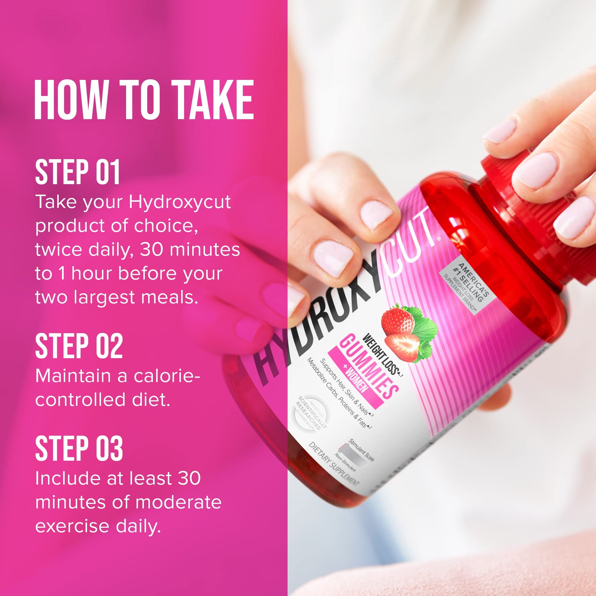 Hydroxycut Gummies + Women Strawberry 90ct Hydroxycut uk supplements
