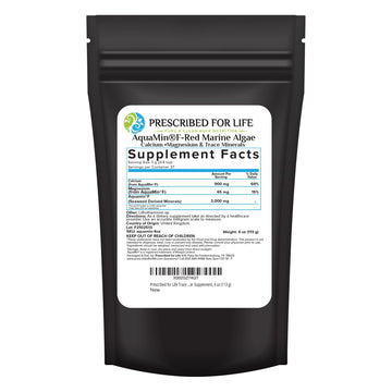 Prescribed for Life Aquamin Powder, Red Marine Algae Supplements, Rich in Plant Based Calcium & Magnesium, 72 Trace Minerals, Non GMO (113g) Prescribed For Life uk supplements