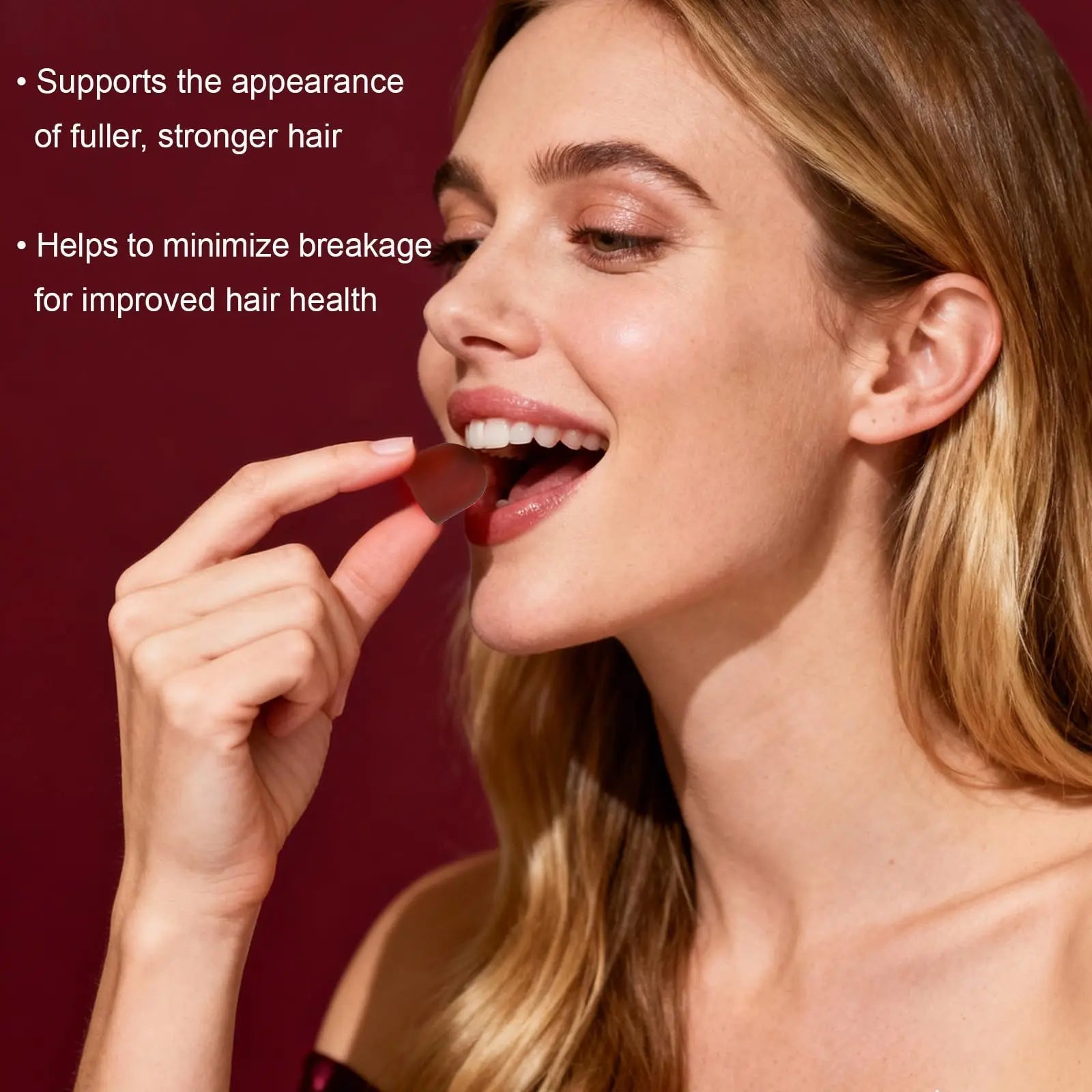 GENGGUI Hair Growth Gummies for Women - Hair Vitamins with Biotin & Silica for Faster Growth - Hair Growth Accelerator Supplement GENGGUI uk supplements