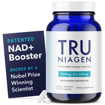 TRU NIAGEN Patented NAD Supplement for Brain Function, Anti Aging & Cell Regeneration, Niagen, 60 300mg Servings | Supports Cellular Energy, Muscle | Nicotinamide Riboside (NR) Take 2 Daily | 1 Bottle TRU NIAGEN uk supplements
