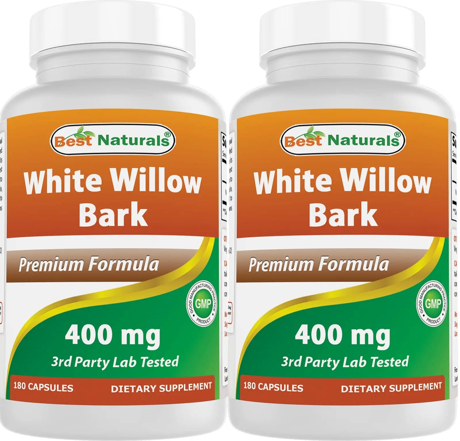 Best Naturals White Willow Bark 400 mg 180 Capsules (180 Count (Pack of 2)) Best Naturals uk supplements