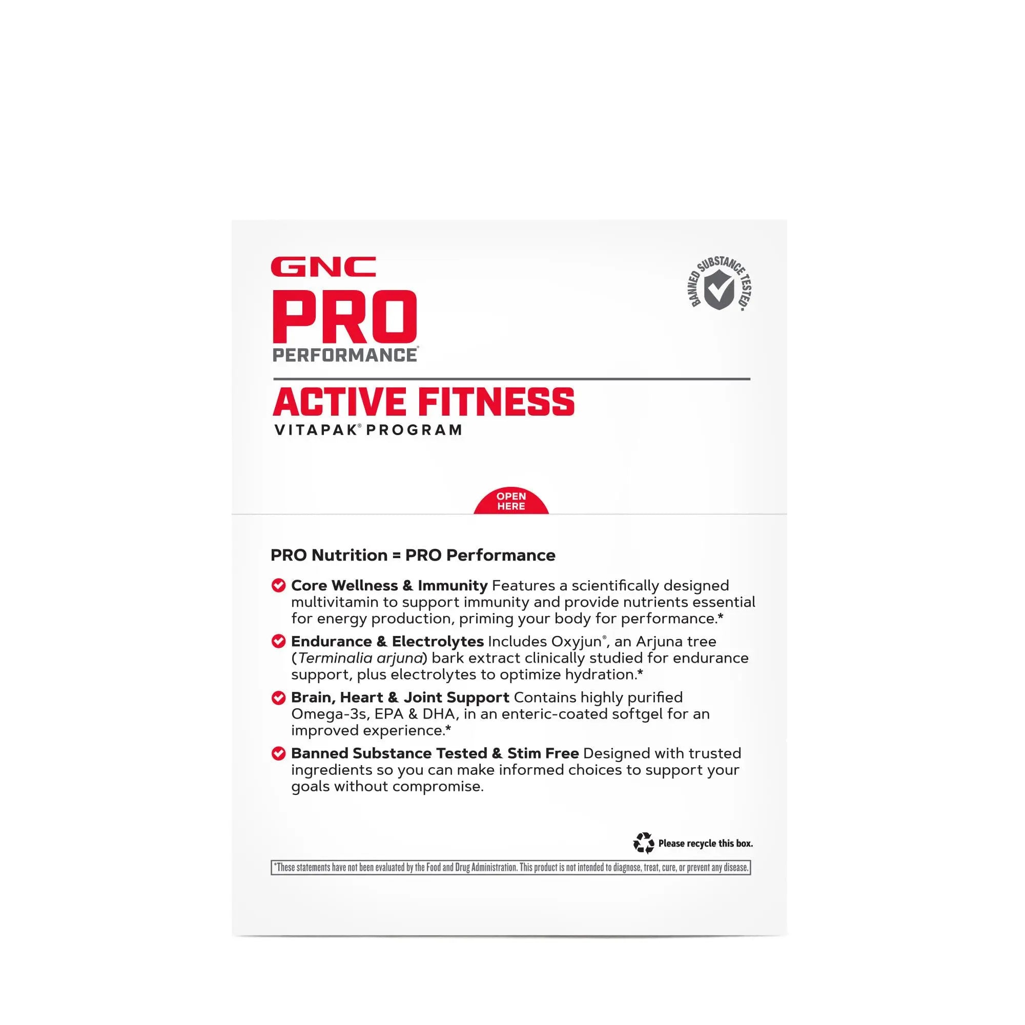 GNC Pro Performance Active Fitness Vitapak Program | 30 Servings GNC uk supplements