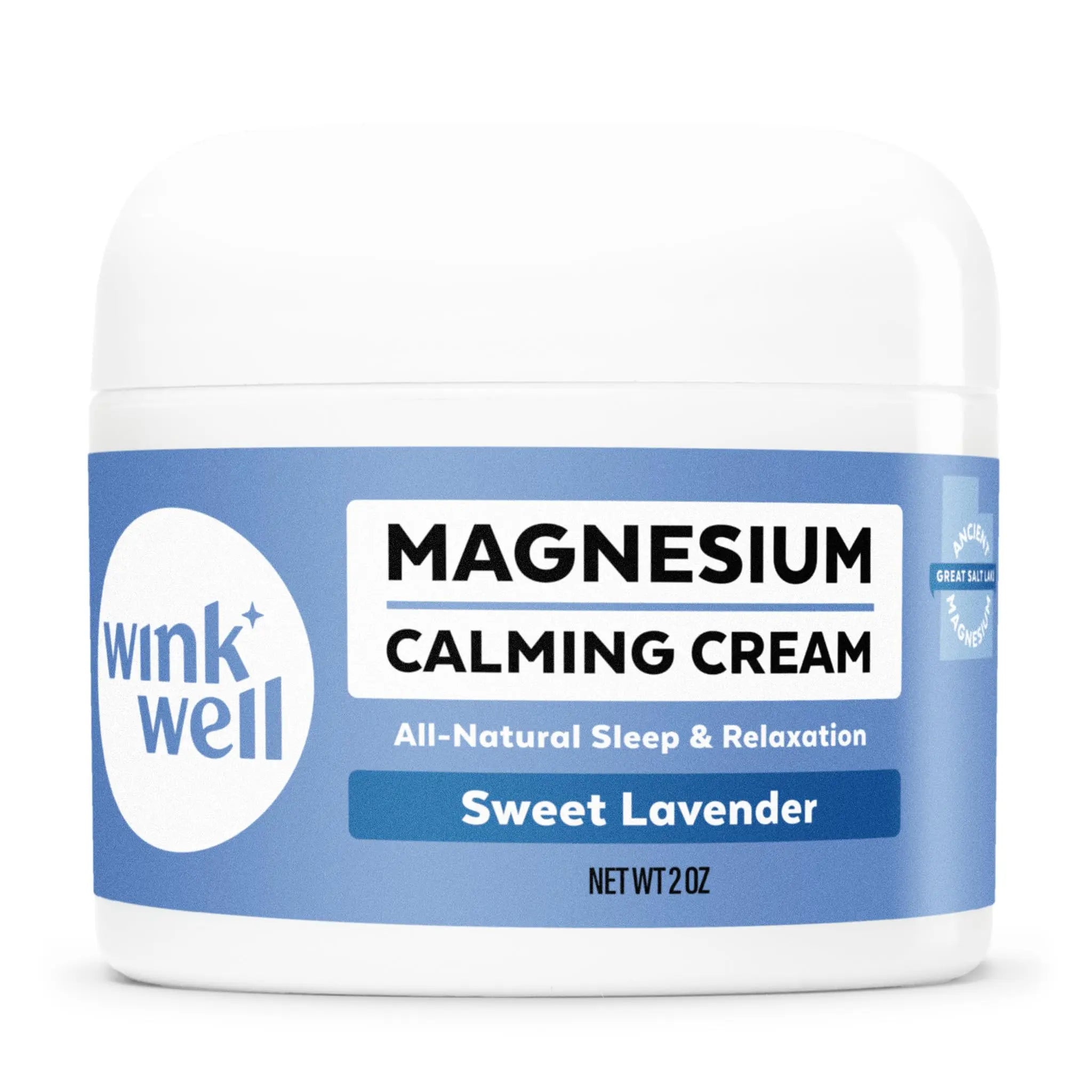Wink Well Magnesium Calming Muscle and Joint Cream for Nighttime Relaxation Wink Naturals uk supplements