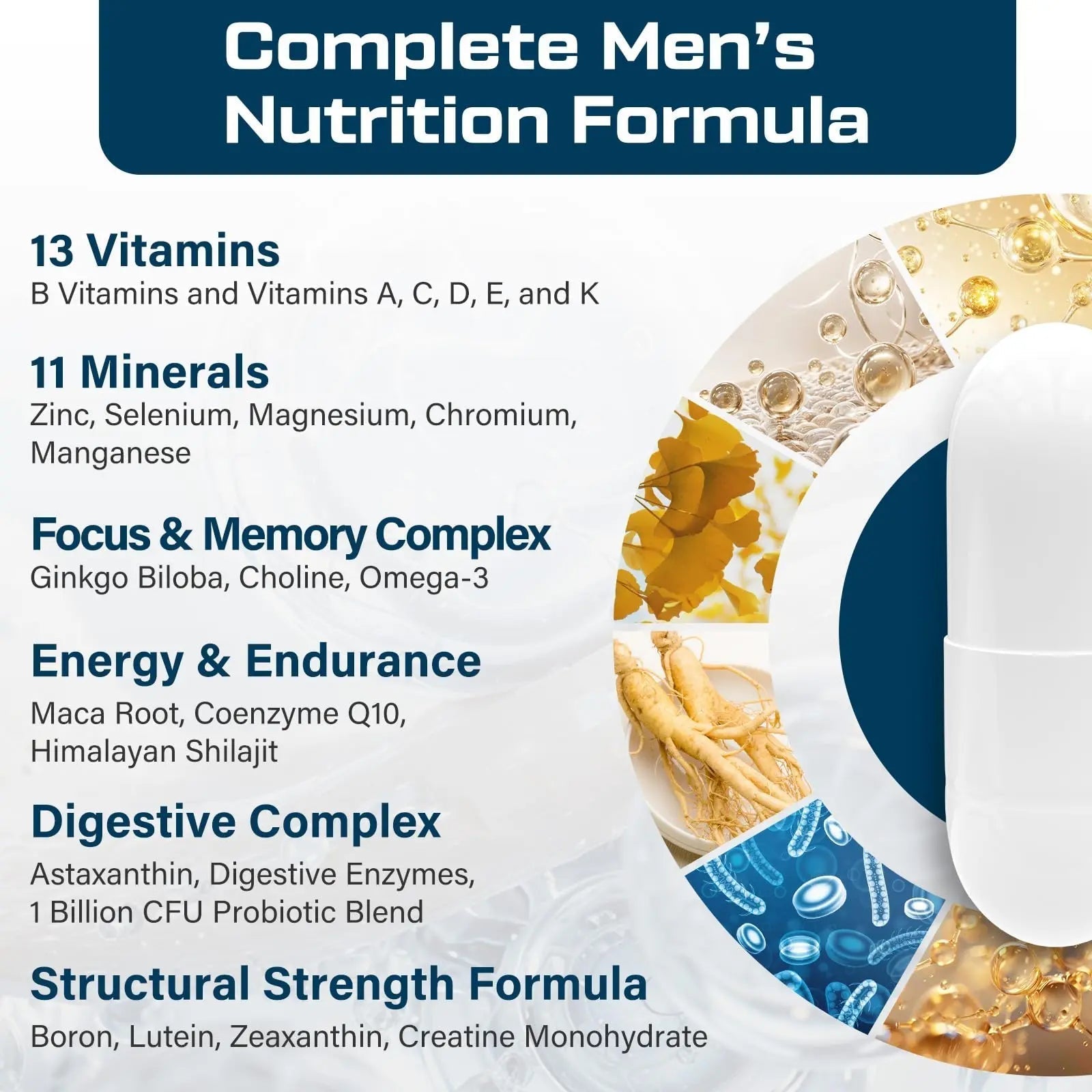 ThrivyThystle Multivitamin for Men 50+ with Methylated B12 & Folate, Omega-3 & CoQ10 – Fermented Herbal Blend, 43 Vitamins & Minerals ThrivyThystle uk supplements