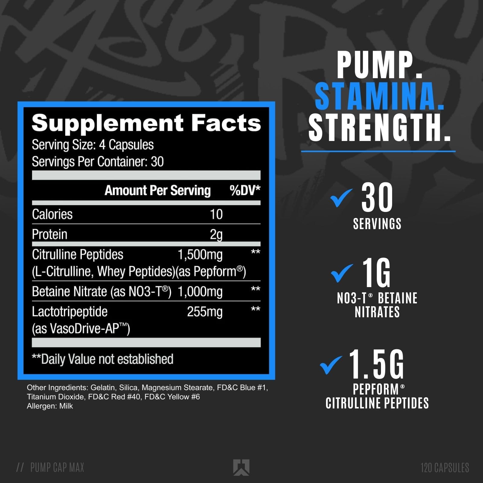 RYSE Up Supplements Project Blackout Pump Cap Max | Stimulant Free Pump Formula RYSE Up Supplements uk supplements