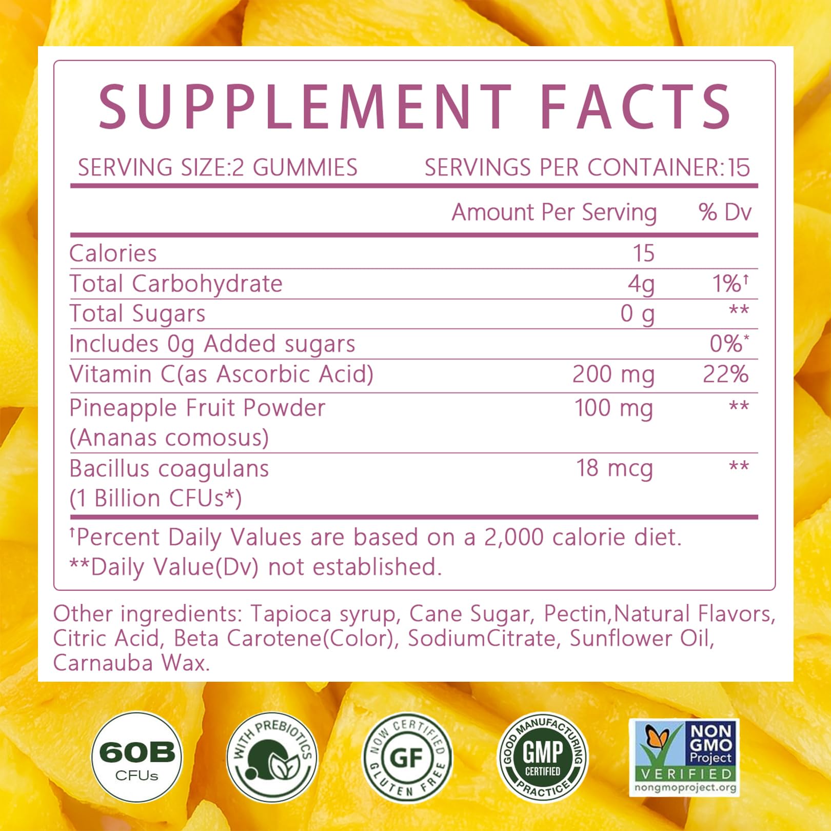 Montue Premium Diamond Feminine Balance Gummies-pH Balance with Prebiotics & Lactobacillus Probiotic Blend&Hawaiian Pineapple Immune Support,Vegan& Non-GMO（30 Gummies） Montue uk supplements