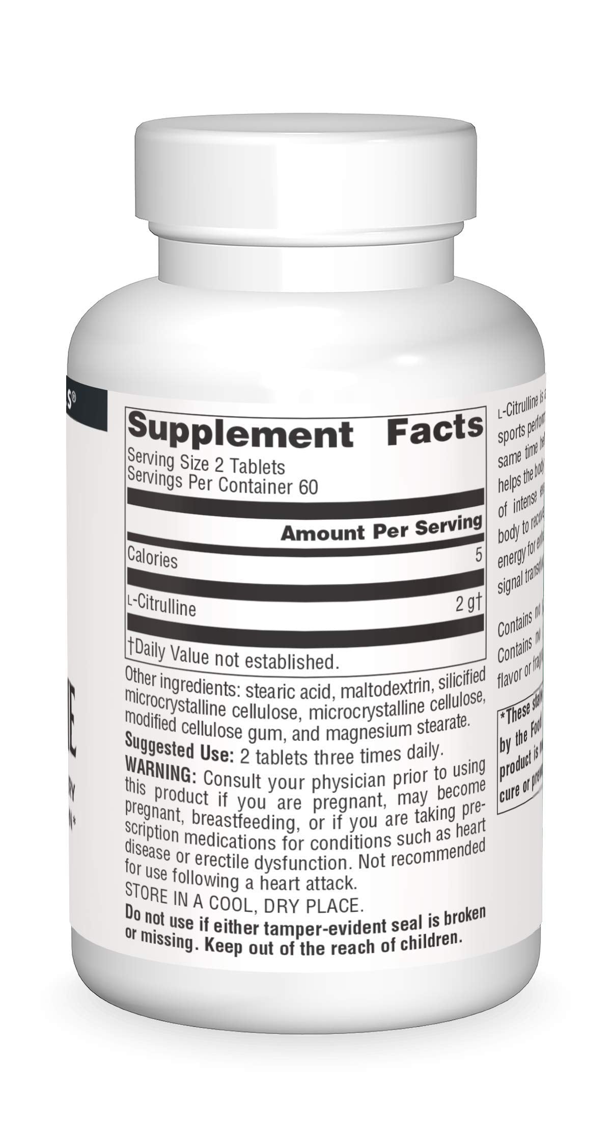 Source Naturals L-Citrulline 1000mg - Nitric Oxcide Booster - 120 Tablets Source Naturals uk supplements